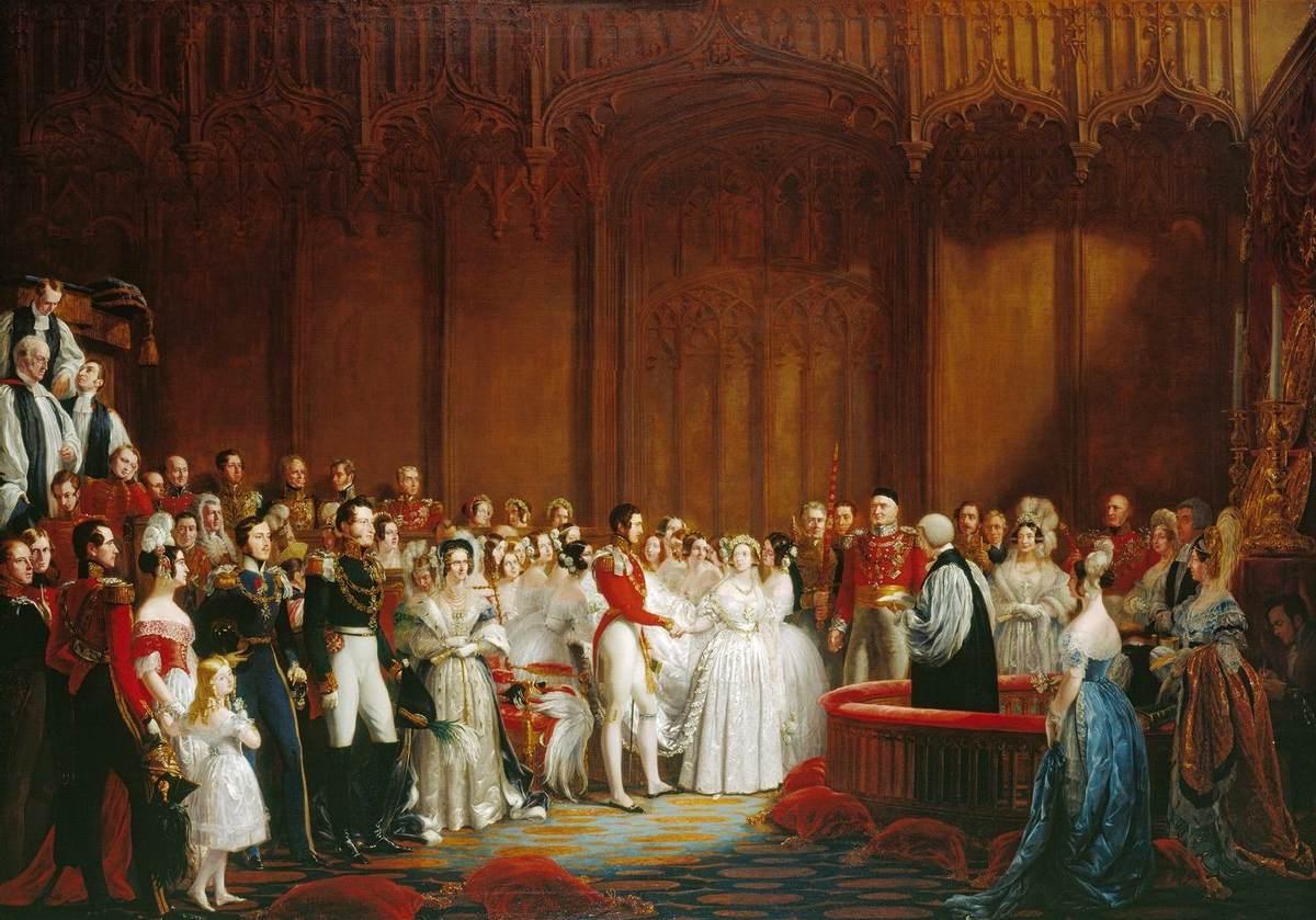 The Marriage of Queen Victoria and Prince Albert, 10 February 1840.